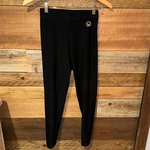 St. John Sportswear Black Stretch Leggings, Size Small P